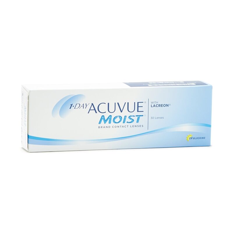 Acuvue 1-Day Moist
30 and 90 Packs
Daily Wear
1 Day Replacement
