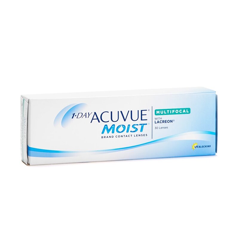 Acuvue 1-Day Moist Multifocal
30 Pack
Daily Wear
1 Day Replacement